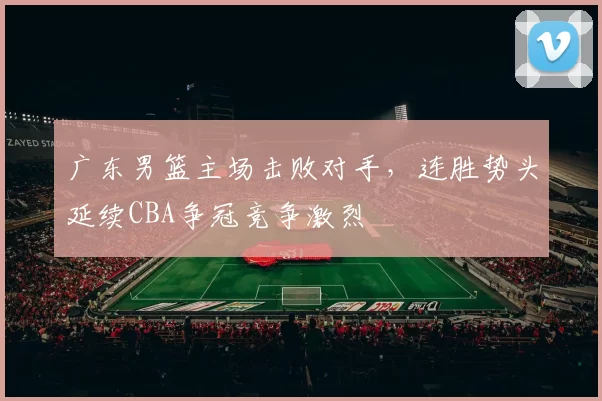 广东男篮主场击败对手，连胜势头延续CBA争冠竞争激烈
