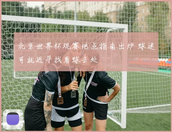 北京世界杯观赛地点指南出炉 球迷可就近寻找看球去处
